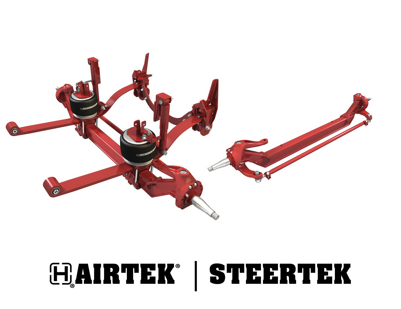 Hendrickson Steertek, Airtek both available in 12,500-pound rating